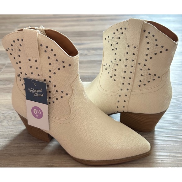 🆕 Women’s Off White Twyla Western Boots - Picture 4 of 14